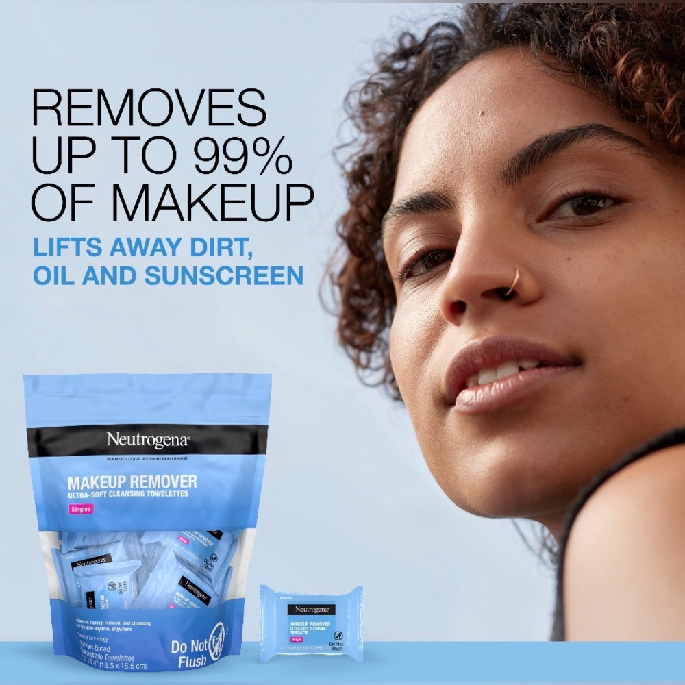 Neutrogena Mini Single 20 Pack- Makeup Remover Wipes - Picture 3 of 3